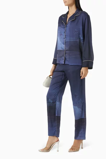 بلوزة نوتشز دي لونا مارتيلاتو مزيج حرير