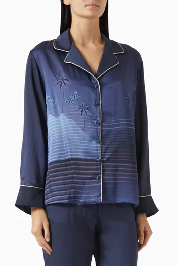 بلوزة نوتشز دي لونا مارتيلاتو مزيج حرير