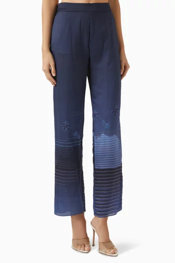 Santo Tomas Martellato Pants in Silk Blend