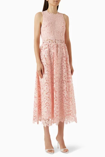 Babette Midi Dress in Lace