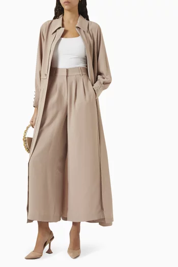 Collared Coat & Pants Set