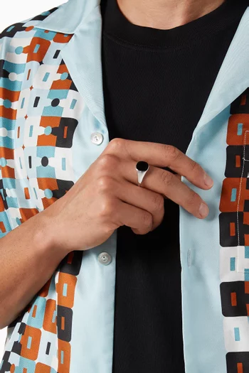 Olympus Signet Ring in Sterling Silver