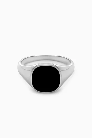 Olympus Signet Ring in Sterling Silver