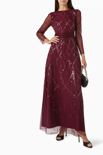 Sequin-embellished Dress in Tulle