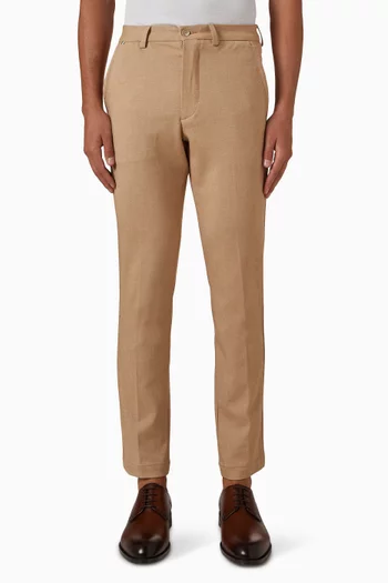Slim-fit Trousers in Melange Stretch