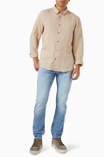 Button-down Shirt in Linen