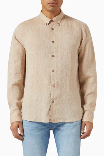 Button-down Shirt in Linen