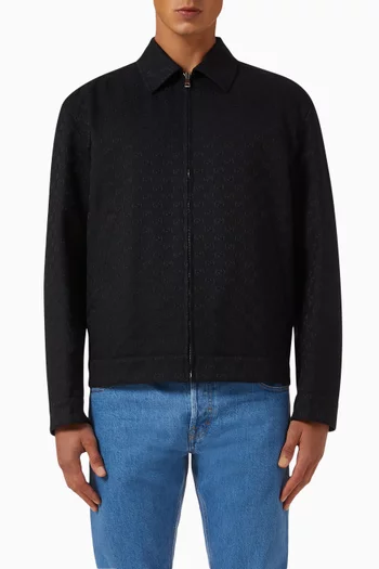 Reversible Jacket in Nylon Twill & GG Canvas