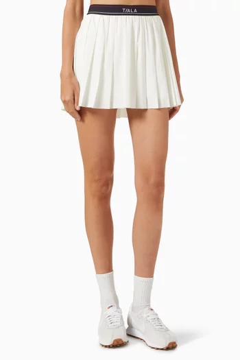 DayFlex Logo Waistband Pleated Skort
