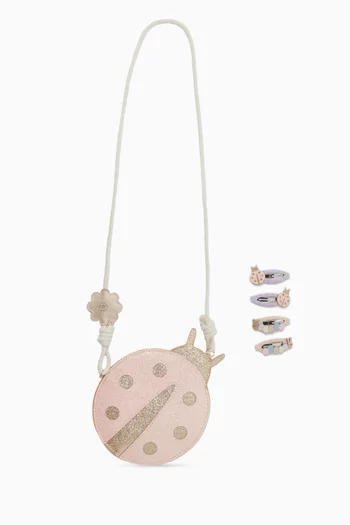 Ladybird Bag & Clips Set
