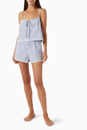 شورت بيجاما قطن بوبلين