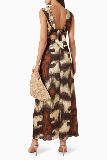 Santo Tomas Martellato Dress in Silk-blend