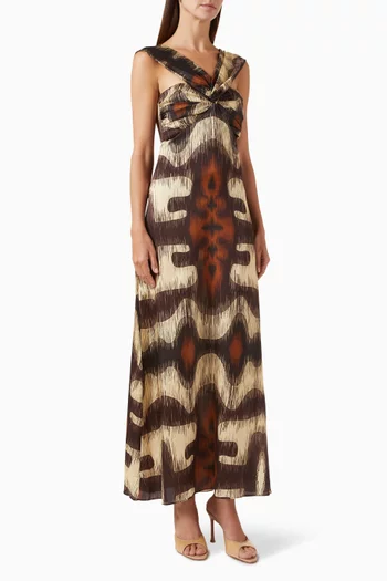 Santo Tomas Martellato Dress in Silk-blend