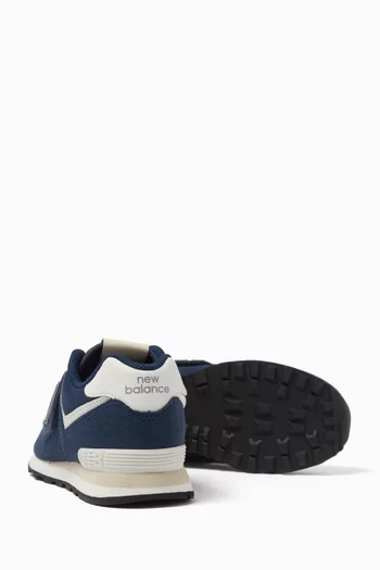 574 Hook & Loop Sneakers in Suede & Mesh