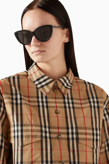 Cat-eye Sunglasses in Acetate