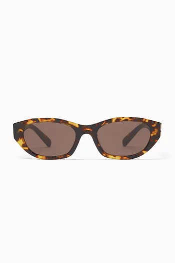 Oval Sunglasses in Acetate