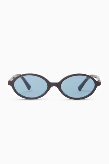 Oval Sunglasses in Acetate