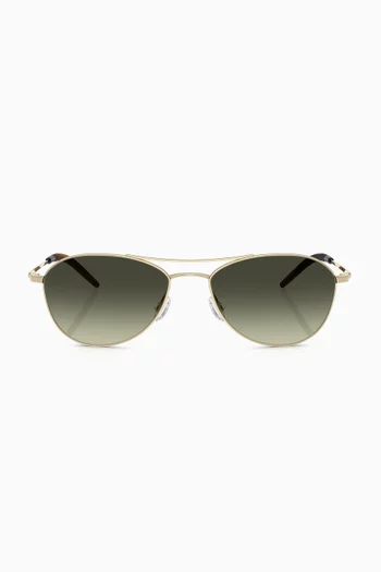 Aero II Sunglasses in Metal