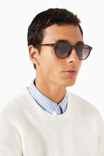 نظارة شمسية بإطار على شكل حرف D أسيتات