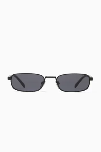 Rectangular Sunglasses in Metal