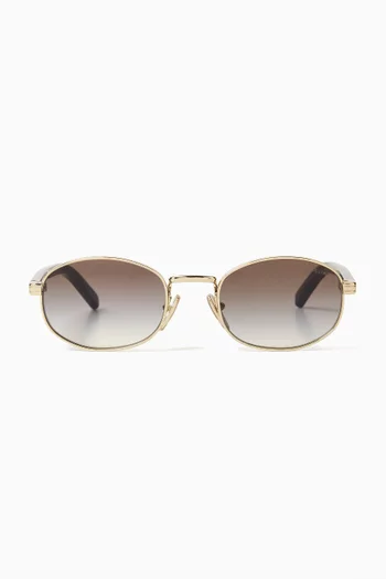 Rectangular Sunglasses in Metal
