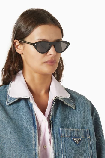 Oval Sunglasses in Acetate