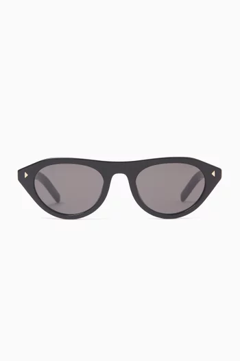 Oval Sunglasses in Acetate