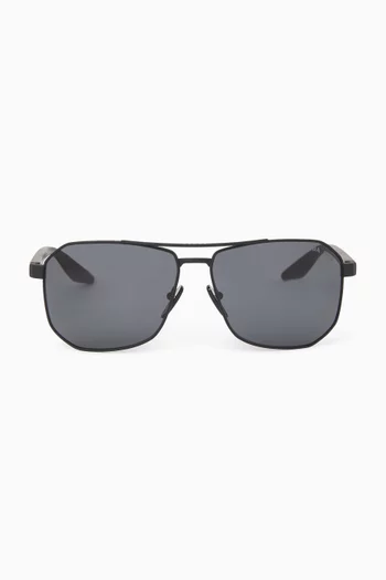 Square Sunglasses in Metal