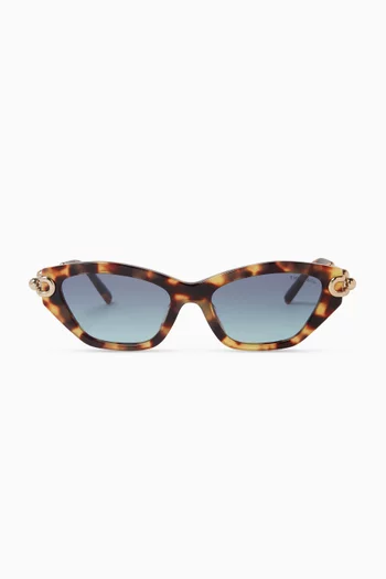 Cat-eye Sunglasses in Acetate