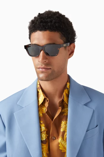 Rectangle Sunglasses in Acetate