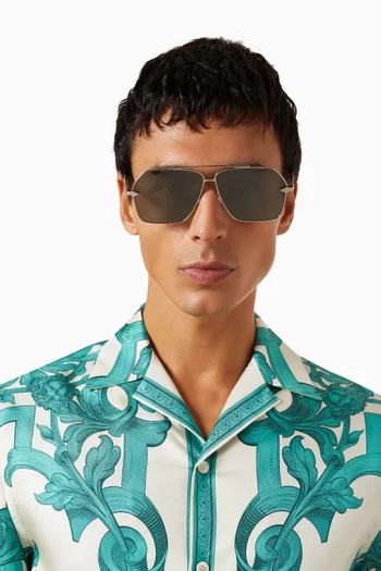 Aviator Sunglasses in Metal