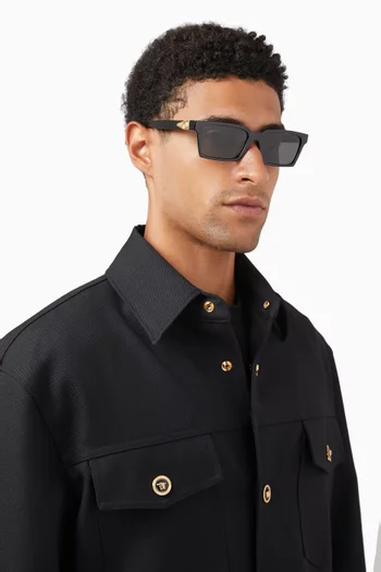 Rectangle Sunglasses in Acetate