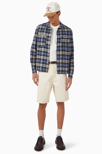 تي شيرت بعبارة Cherry American وجيب بتصميم ممزق قطن