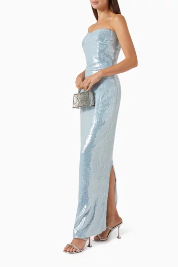 Monique Sequin-embellished Maxi Dress