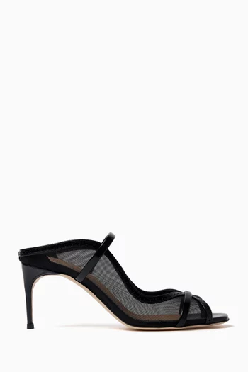 Noah 70 Mule Sandals in Mesh & Leather