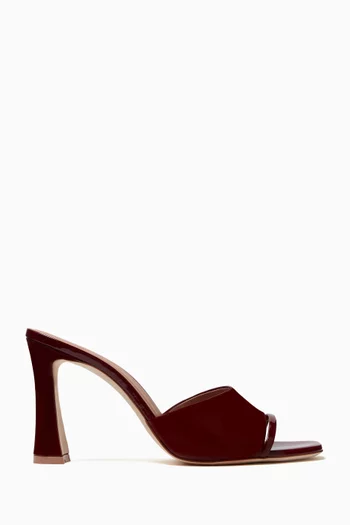 Roxanne 90 Mule Sandals in Patent Leather
