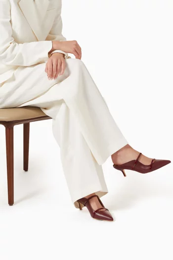 Maureen 45 Mules in Nappa Leather