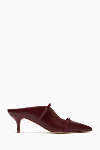 Maureen 45 Mules in Nappa Leather