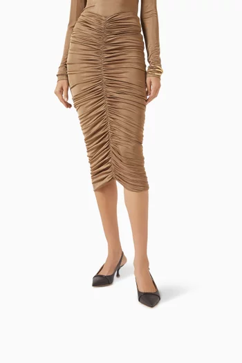 حذاء كلاسيك جاما بسير خلفي وكعب 45 مم جلد نابا