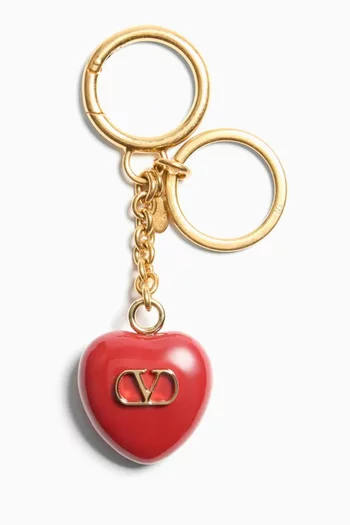 Coeur Royal Bag Charm Keyring in Enamel