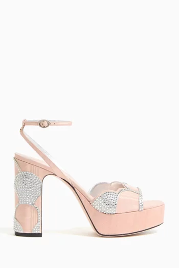 Bowow 115 Platform Sandals in Moiré