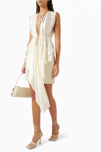 Draped Scarf Top in Silk