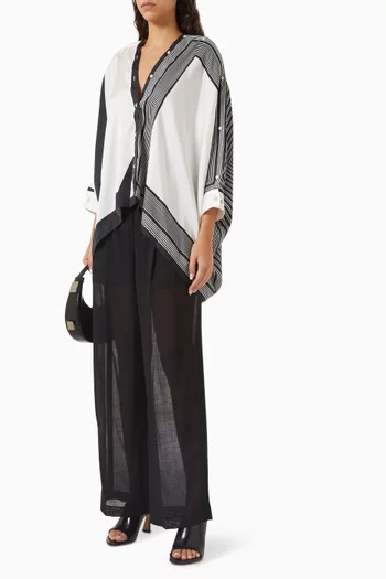 بلوزة بوشاح بوليستر معاد تدويره