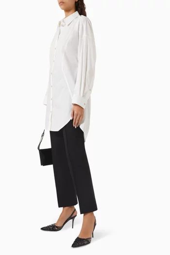 Oversized Shirtdress in Cotton