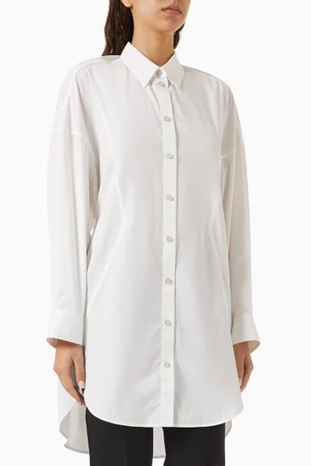 Oversized Shirtdress in Cotton