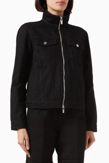 جاكيت تراكر بسحاب دينم