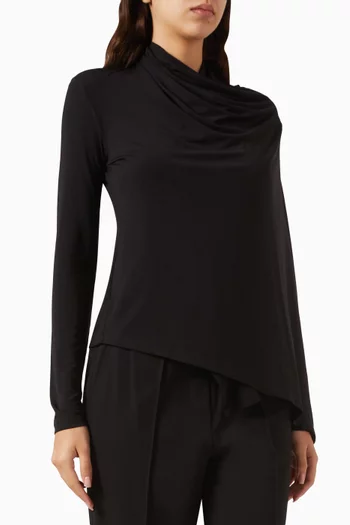 Scarf Top in Lyocell Jersey