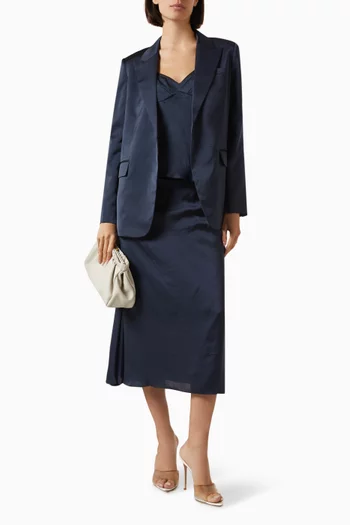 Tie Waist Blazer in City Twill