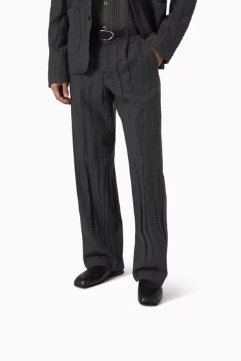 Cigarr Slippers in Satin Bovine Leather