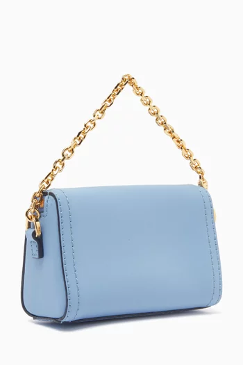 Nano Diamond 3D Bag Charm in Leather